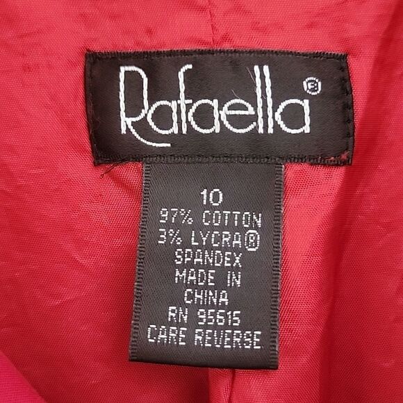Rafaella red blazer Size 10 - Picture 8 of 10